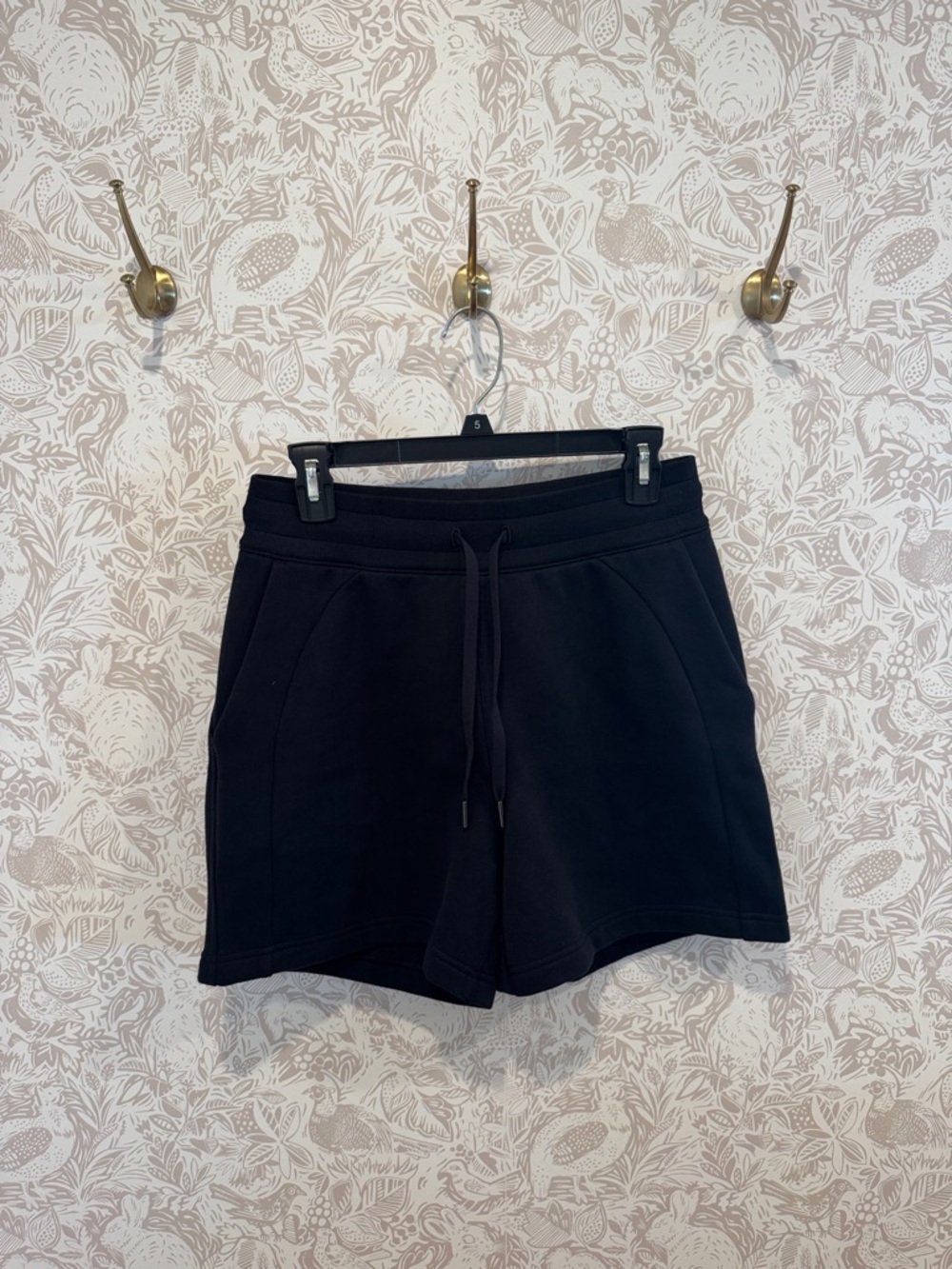 Lululemon Black Athletic Drawstring Shorts